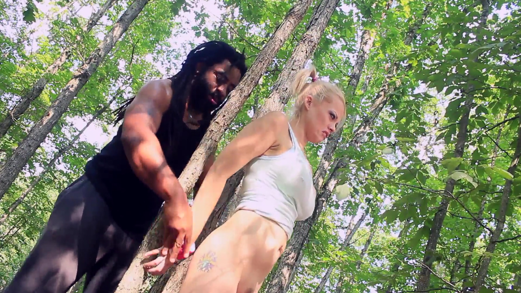 Gets Taken By In The Woods With Don Whoe And Nadia White
