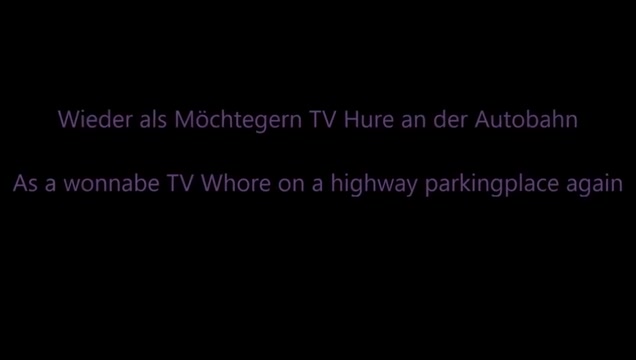 Rubberdoll Monique - Als TV Hure am Autobahnparkplatz
